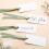 50 marque-places vierges pour mariage avec rubans de satin 1