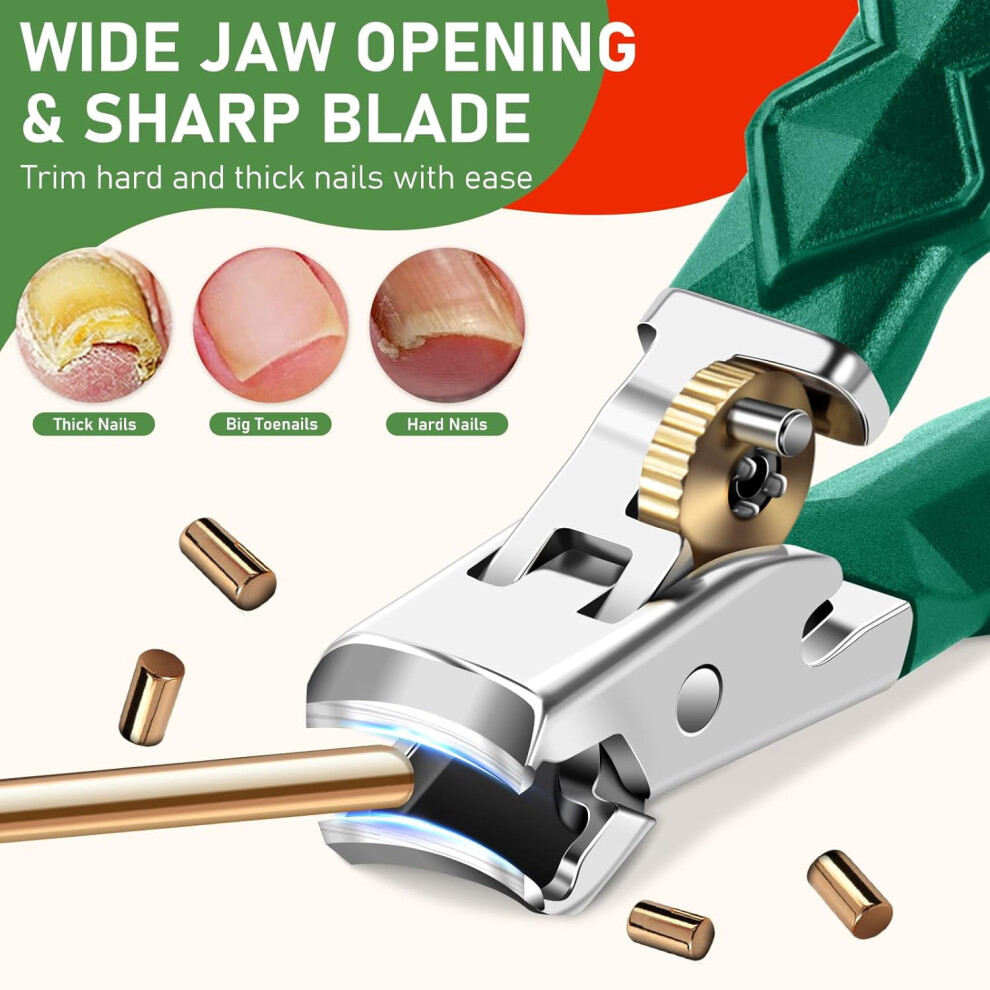 JINYUN Toenail Clippers for Thick Toenails Heavy Duty