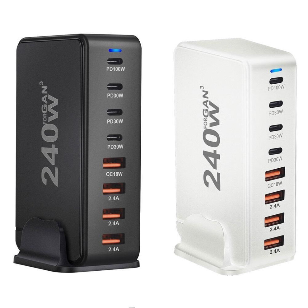240W Usb C For Charger 8-Port Multiple Devices Charging Station New 268W Desktop Base Charger,Fast Charging Devices 9357860759410