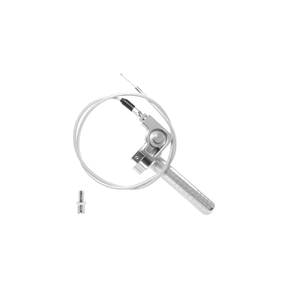 Cnc Aluminum 7/8" Throttle Grip With Cable, Compatible With Klx, Crf, Cr, Exc, Xr, Crf50/110/125/230/250, Dirt Bike, Pit Bike, Motocross, Atv 9357860759120