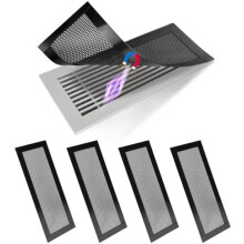 4P Magnetic Floor Vent Covers, 4x10 Inch, PVC Mesh, Compatible with Standard Vents