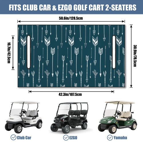 Capa para assento de carrinho de golfe em microfibra, 130 x 79 cm (51 x 31 polegadas) 2