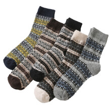 5 pairs cotton Socks,Warm Thick Hiking Thermal Cozy Boot Crew Socks for Boys Girls(Suggest 12 years old)-Style:Style 4;
