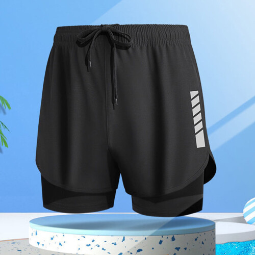 Herreshorts med fôr og lommer, svart 1