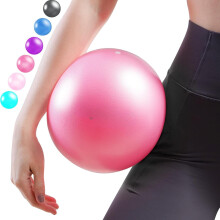 9" Small Exercise Ball, Anti-Burst & Slip-Resistant Mini Pilates/Yoga Ball for Stability, Core Workouts, PT & Stretching – Compatible with Home Gym