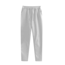Calça de ioga feminina essencial para atividades físicas, com cós elástico - modelo reto com bolsos, ideal para corrida, academia e uso casual