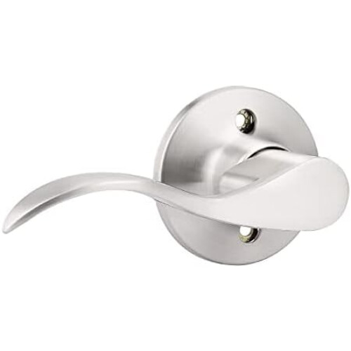 Borstad Nickel Dummy Dörrhandtag Vänsterhänt 1-pack
