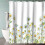 Daisy Shower Curtain Polyester 36 x 70 in with 12 Hooks 2