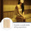 OFFIGAM Sauna Backrest For Bathroom Beige Bamboo Plastic 1Set 3