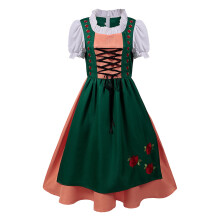 Dámske šaty s okrúhlym výstrihom pre dievčatá s motívom Oktoberfestu vo veľkých veľkostiach