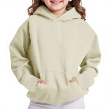 QLEICOM Unisex Kinder-Fleece-Hoodie in Übergröße mit Tasche, warmer Freizeitpullover für Kinder von 4-13 Jahren