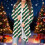 Dame cardigan med åben front og juleprint 2