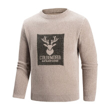 Grimme juletrøjer til mænd vinterstrikket afslappet pullover langærmet behagelig blød sweater