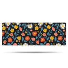 Χαλί μπάνιου Pioneer Flower Floral Αντιολισθητικό 17x47 ίντσες