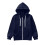 Μονόχρωμη μπλούζα με κουκούλα και φερμουάρ για αγόρια και κορίτσια, 9-10 ετών – 4