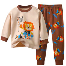 Meisjesoutfits met lange mouwen en cartoonprint, comfortabele huispakjes voor kinderen en peuters, zachte kleding voor dagelijks gebruik binnenshuis,
