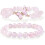 Bracciale da donna elastico con perline di ametista a forma di farfalla, 1 pezzo 1