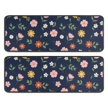 Tapete de cozinha conjunto com 2 peças – 43 x 119 cm (17 x 47 polegadas), antiderrapante e anti-fadiga.