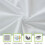 Ensemble de draps gris pour lit King, 6 pièces, en microfibre 2