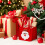 Sacolas de feltro em formato de maçã para a véspera de Natal, sacolas reutilizáveis para doces. 5