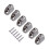 6x Guitar String Locking Nut with Mounting Screws Durable Accessory Si 1