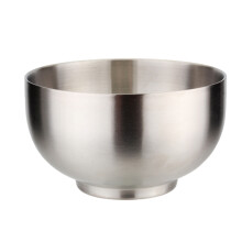 Stainless Steel Double Wall Bowls Soup Serving Bowl Home Restaurant M
