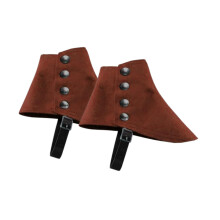 Medieval Pirate Boot Covers Spats Dress up Shoes Covers Coffee