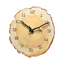 Wall Clock Decoration Modern Design Non Ticking for Apartment Hotels O