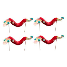 4 Pieces Chinese New Year Snake DIY Material Kits Fun Hanging Garland