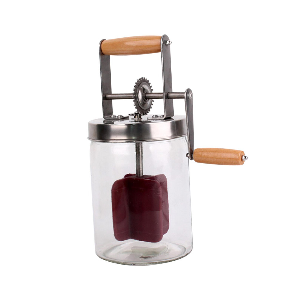 Hand Crank Butter Churner Kitchen Stainless Steel Gear Homemade Butter 6902696252418