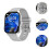Smart Watch Message Reminder Multiple Sports Modes Silicone Strap 1.92 3