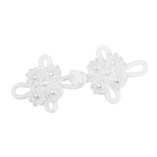 Chinese Knots Frog Button Decorative with Bead for Sweater Clothing Ca