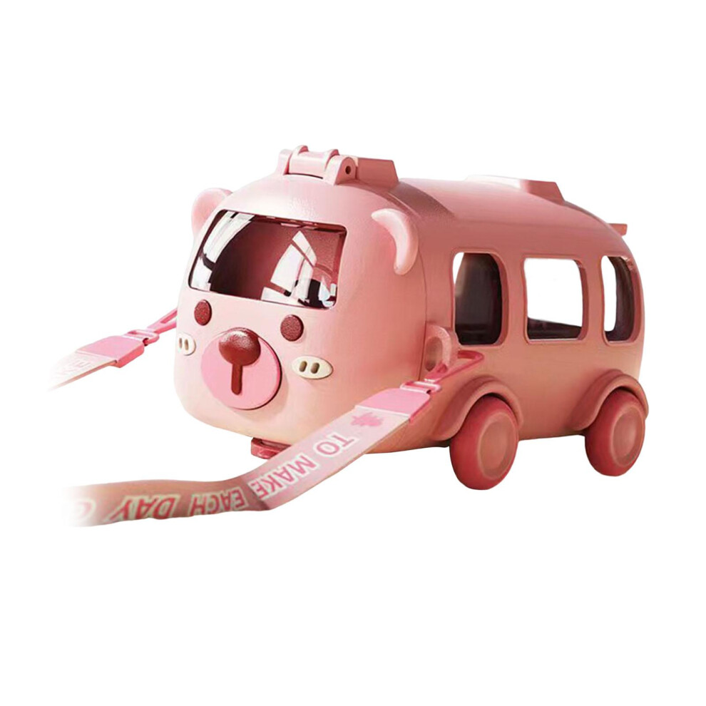 Cute Water Bottle with Straw and Strap Childrens Water Cup Water Bottl