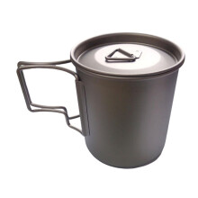 Titanium Cup Drinkware Portable Titanium Tea Cup for Outdoor Hiking Tr