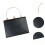 Clutch Purse Black Rectangular Evening Bag for Night Out Birthday Gift 3