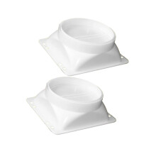 2 Pieces Duct Connector Flange for Kitchen Ceiling Connecting Exhaust