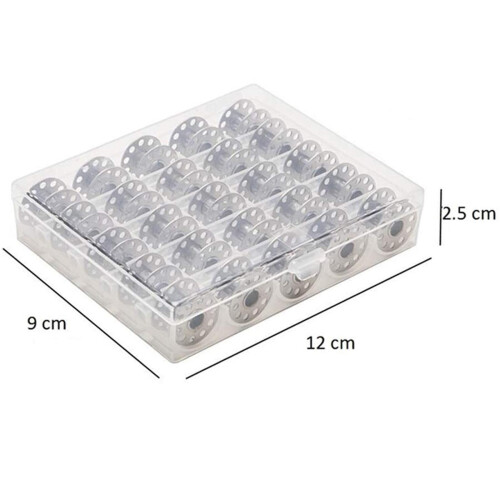 25Pcs Bobbins Bobbin Storage Container Home Bobbin Holder for Sewing M 1