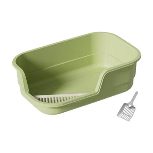 Open Cats Litter Boxes Cat Litter Container Bedpan Sides Anti Splash C