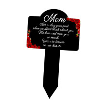 Cemetery Grave Sign Waterproof Sympathy Memorial Remembrance Plaque St