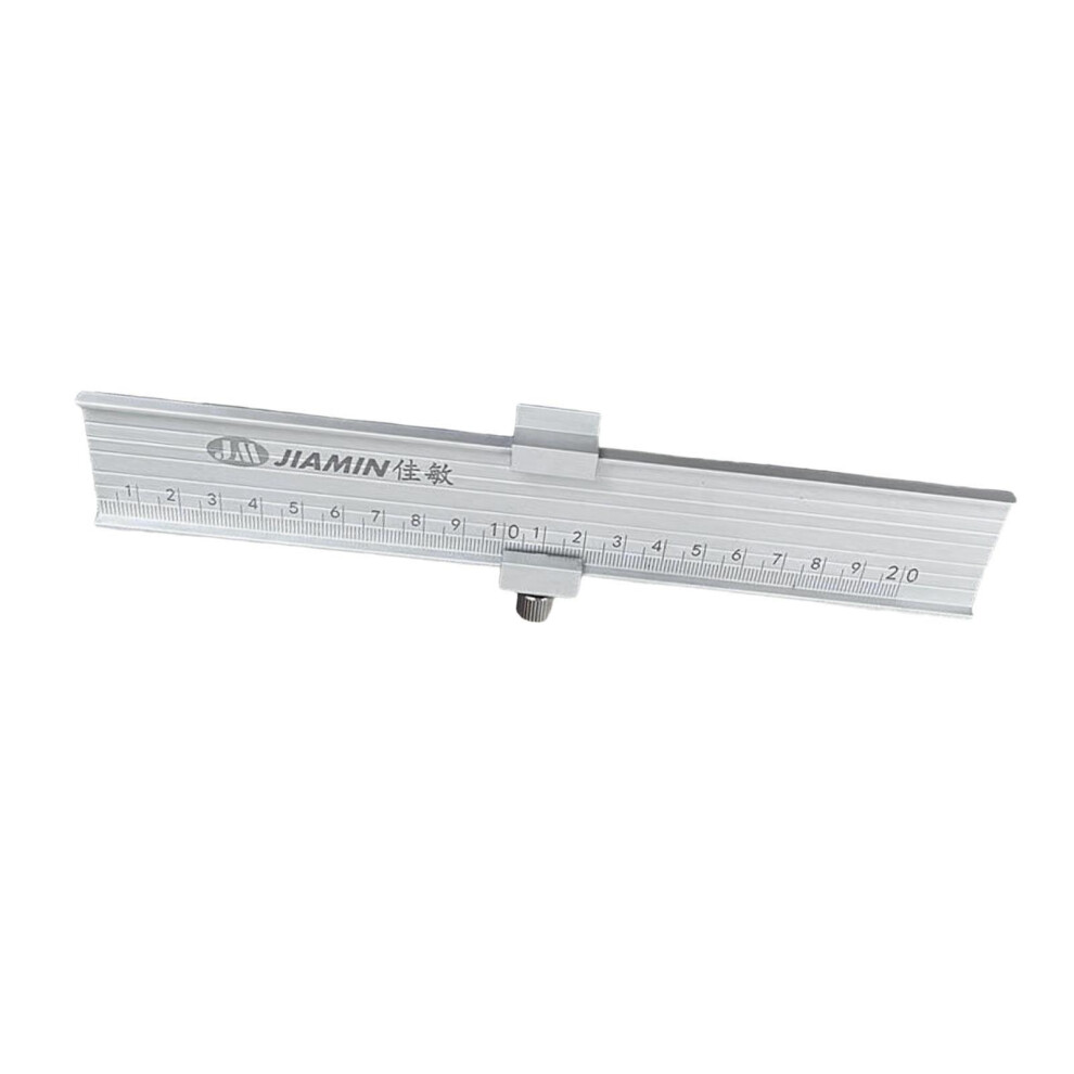 Woodworking Ruler With Slide Stop Positioning Ruler Precision Scribing 6902695895579