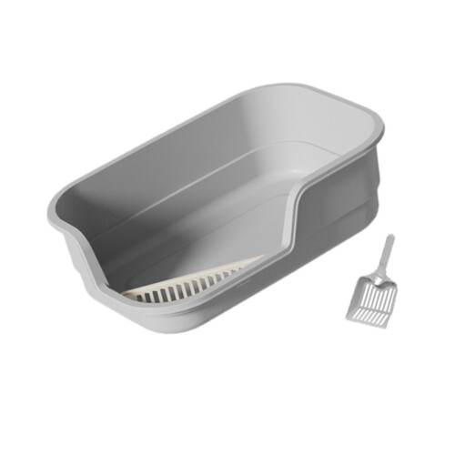 Open Cats Litter Boxes Cat Litter Container Bedpan Sides Anti Splash C