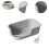 Open Cats Litter Boxes Cat Litter Container Bedpan Sides Anti Splash C 3
