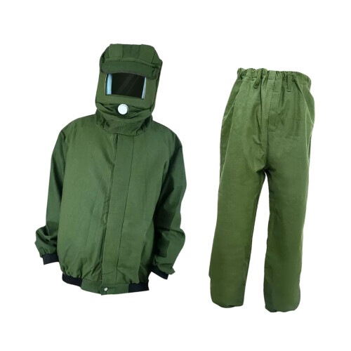 Sand Blasting Suit Protective Clothes for Painting Shipbuilding Green
