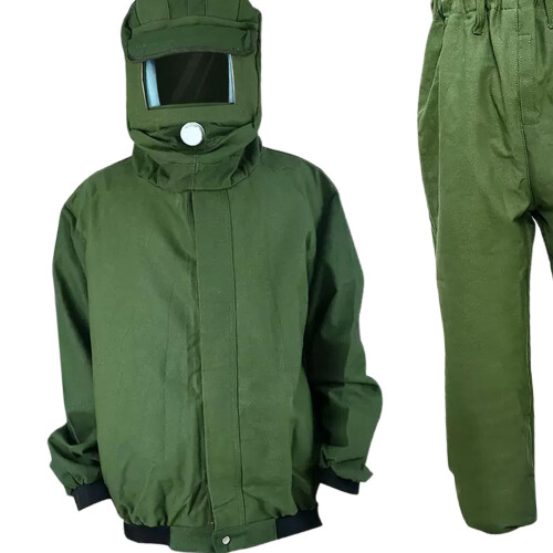 Sand Blasting Suit Protective Clothes for Painting Shipbuilding Green 2