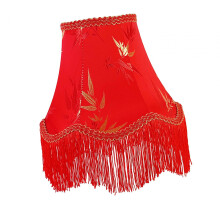 Bedside Light Shade with Tassel Fabric for Apartment Living Room Decor