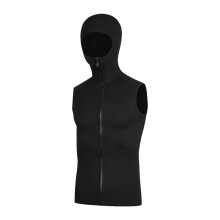 3mm Wetsuit Hooded Top Sleeveless Swimsuit for Surfing Canoeing Water