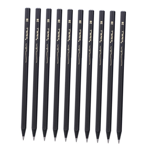 10Pcs Writing Pencils Portable Graphite Pencils for Shading Drafting W