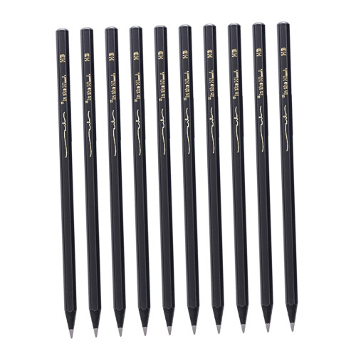 10Pcs Writing Pencils Portable Graphite Pencils for Shading Drafting W