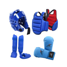 4Pcs Karate Sparring Gear with Padded Boxing Gloves Thickened Body Pro