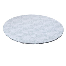 Round Vinyl Fitted Tablecloth Stain Resistant with Flannel Backing for